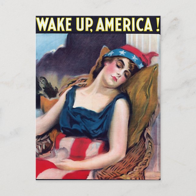 Cartão Postal Eleições 2024 na América do acordar (Frente)