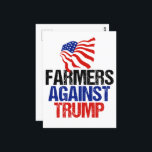 Cartão Postal Eleições 2024 Para Os Agricultores Contra O Trump<br><div class="desc">Farmers Against Trump cartão postal para sua fazenda. Uma bandeira americana para um agricultor orgulhoso que irá votar democrata nas eleições de 2024.</div>