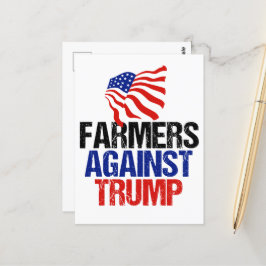 Cartão Postal Eleições 2024 Para Os Agricultores Contra O Trump