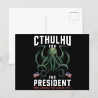 Eleições Engraçadas de 2024 Cthulhu para President