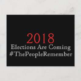 Cartão Postal Eleições estão chegando As Pessoas lembram