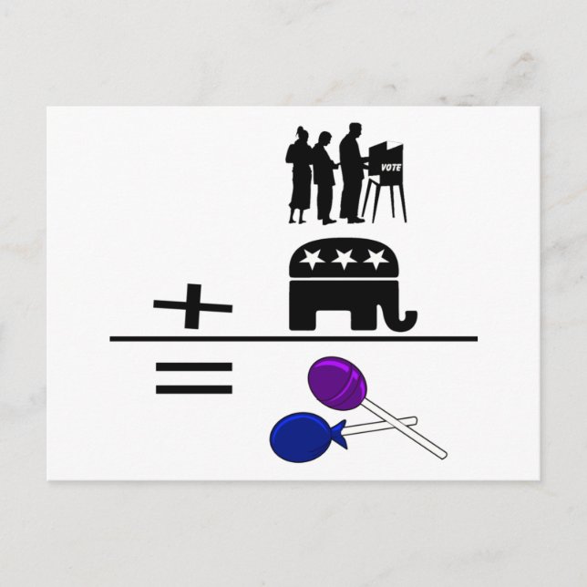 Cartão Postal Eleitores Mais O GOP Igual Suckers (Frente)