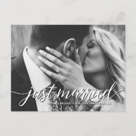 Cartão Postal Elemento Fotográfico de Casamento de Script de Rec