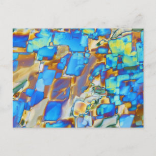 Cartão Postal Elementos/ítrio no microscópio