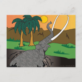 CARTÃO POSTAL ELEPHANT