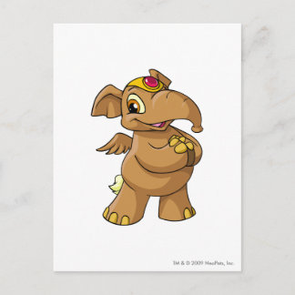 Cartão Postal Elephante Brown