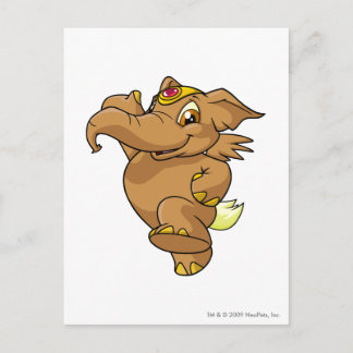 Cartão Postal Elephante Brown