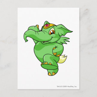 Cartão Postal Elephante Green