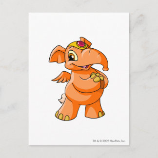 Cartão Postal Elephante Orange