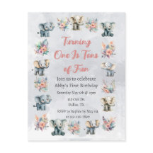 Elephants & Boho Jungle Flowers no Aniversário da 