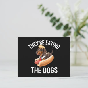 Cartão Postal Eles Estão Comendo Os Cachorros Debate Donald Trum