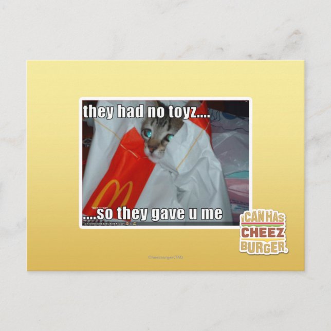 Cartão Postal eles não tinham toyz (Frente)