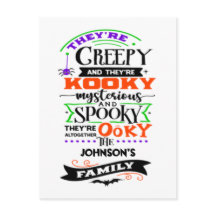 Eles são assustadores e são Kooky Misterioso Spook