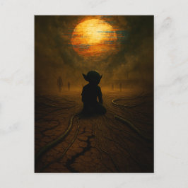 Cartão Postal Eles vieram enquanto o Sol estava derretendo