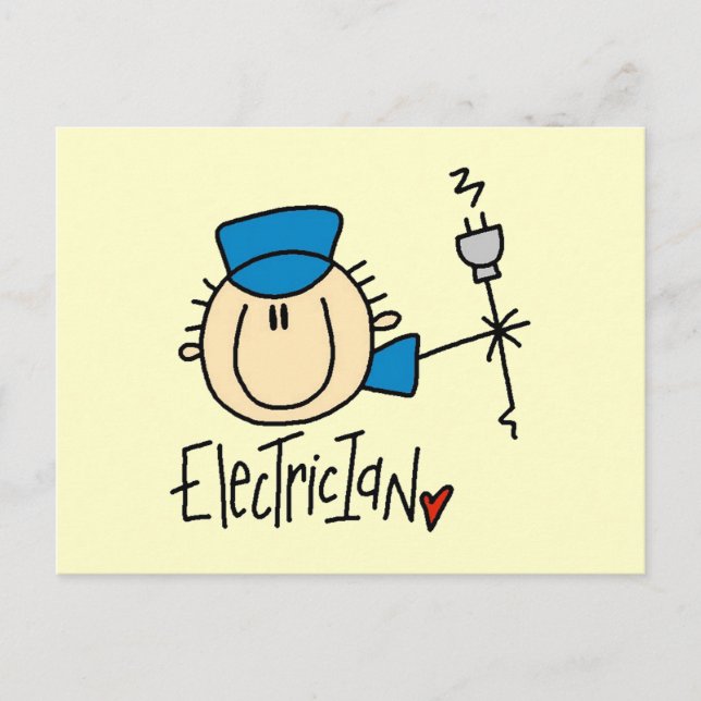 Cartão Postal Eletricista (Frente)