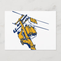 Eletricista Lineman Trabalhador Elétrico