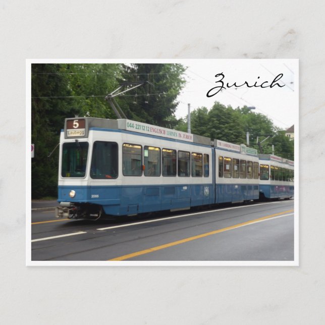 Cartão Postal elétrico zürich (Frente)