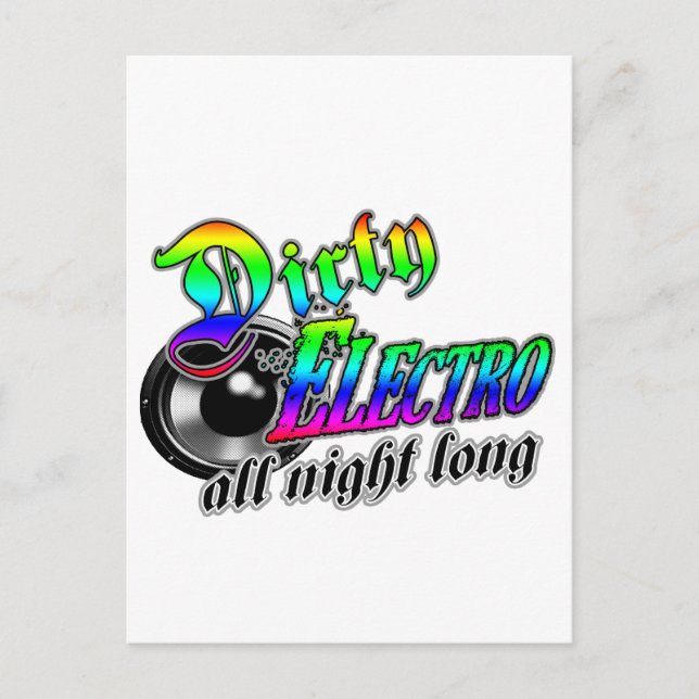 Cartão Postal ELETRO SUJO A Toda A Noite DJ (Frente)