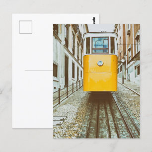 Cartão Postal Elevador da Gloria. Lisboa, Portugal