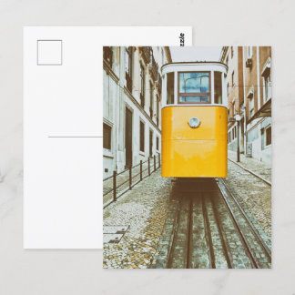 Cartão Postal Elevador da Gloria. Lisboa, Portugal
