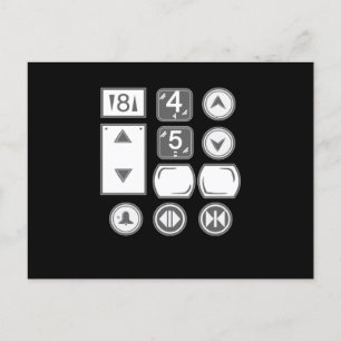 Cartão Postal Elevador dos botões do elevador