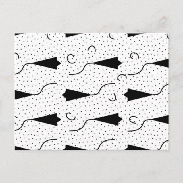 Cartão Postal Eleve sua mensagem com o padrão impressionante (Frente)