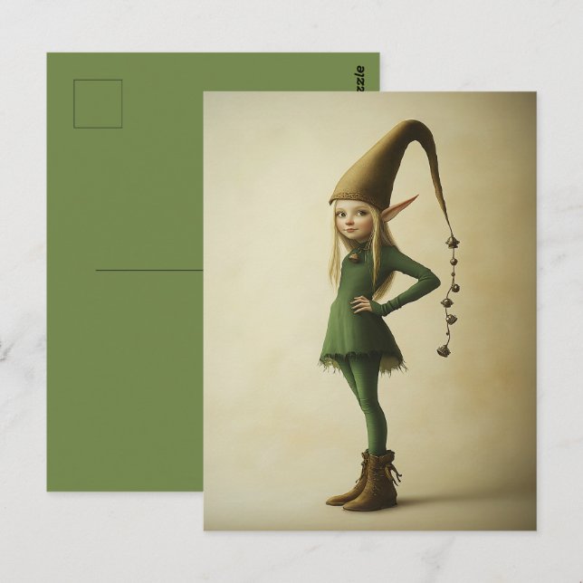 Cartão Postal Elf Floresta Encantada (Frente/Verso)