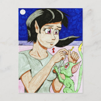 Cartão postal Elf Girl