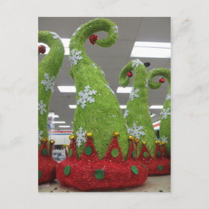 Cartão Postal Elf Hat