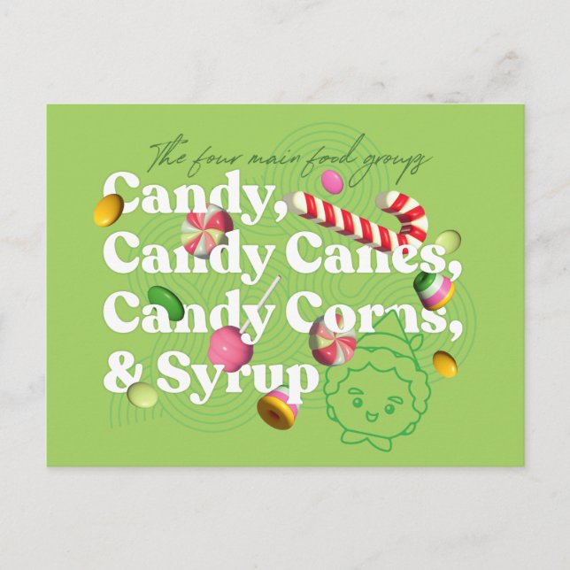 Cartão Postal Elf, o Filme | Os 4 Grupos Alimentares Principais (Frente)