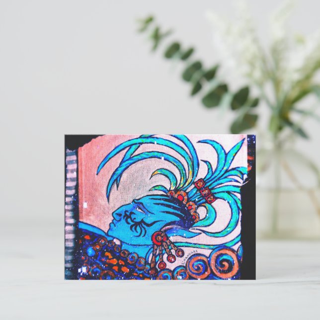 Cartão Postal Elfo maia: Desafio (Em pé/Frente)