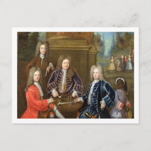 Cartão Postal Elihu Yale (1648-1721), o segundo Duque de Devonsh