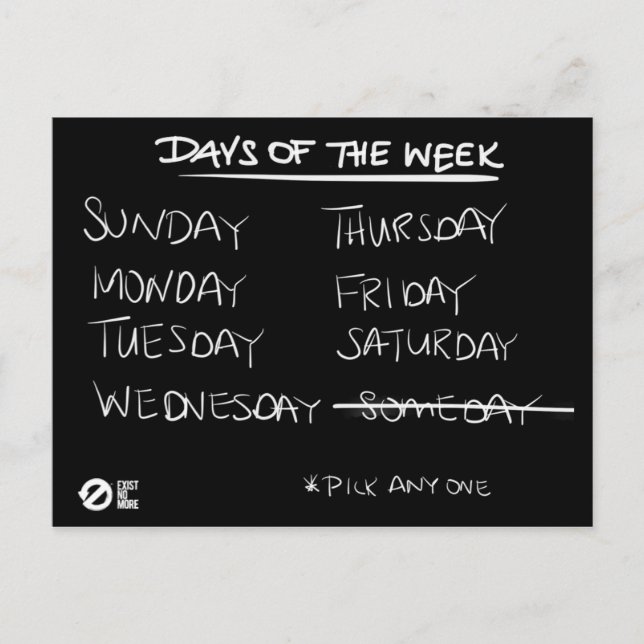 Cartão Postal Eliminar Cartão-postal de um dia (Frente)