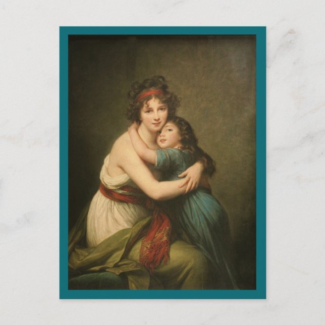 Cartão Postal Elisabeth e sua filha (Frente)