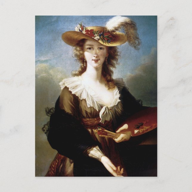 Cartão Postal Elisabeth Vigee-Lebrun Autorretrato (Frente)