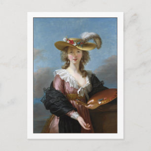Cartão Postal Elisabeth Vigee Lebrun autorretrato de arte fina