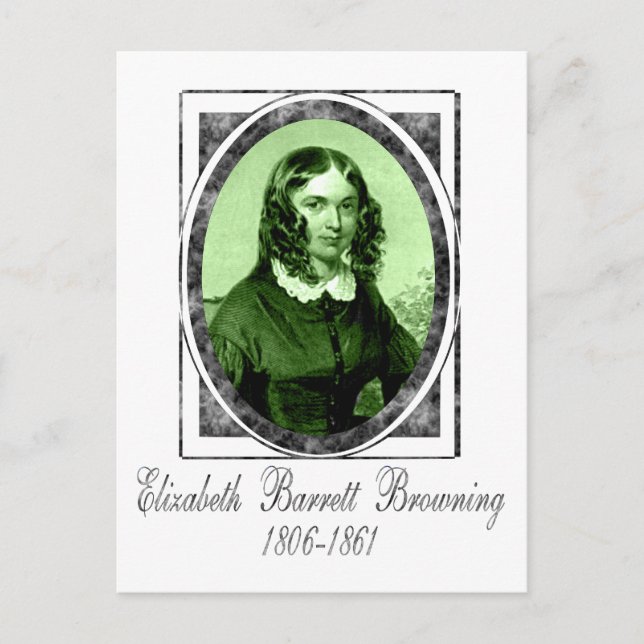 Cartão Postal Elizabeth Barrett Browning (Frente)