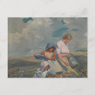 Cartão Postal Elizabeth Forbes - Colheita de Blackberry