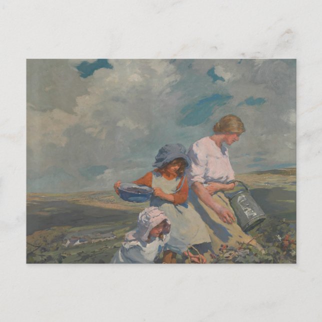 Cartão Postal Elizabeth Forbes - Colheita de Blackberry (Frente)