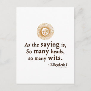 Cartão Postal Elizabeth I Cite sobre Wits