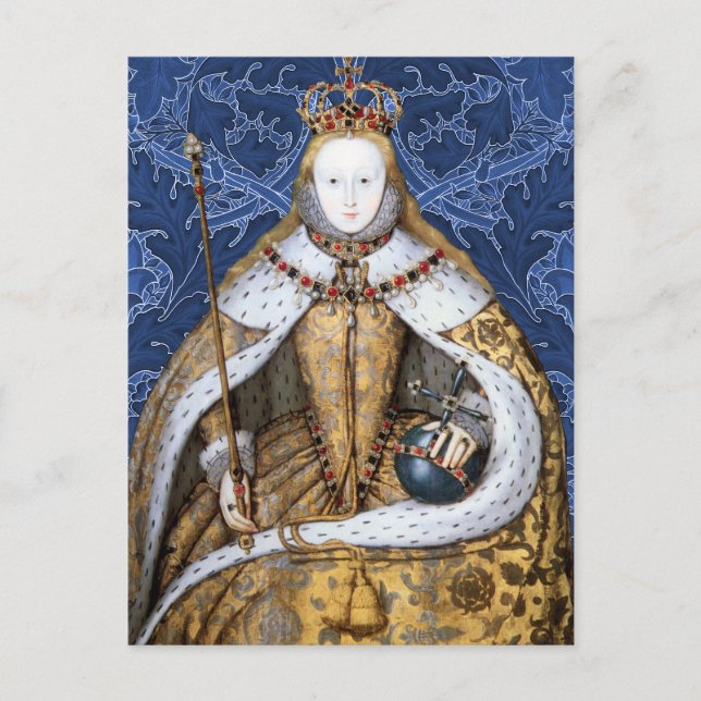Cartão Postal Elizabeth Tudor, Rainha da Inglaterra (Frente)