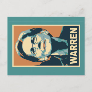 Cartão Postal elizabeth Warren
