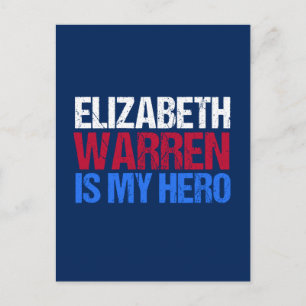 Cartão Postal Elizabeth Warren é o meu herói