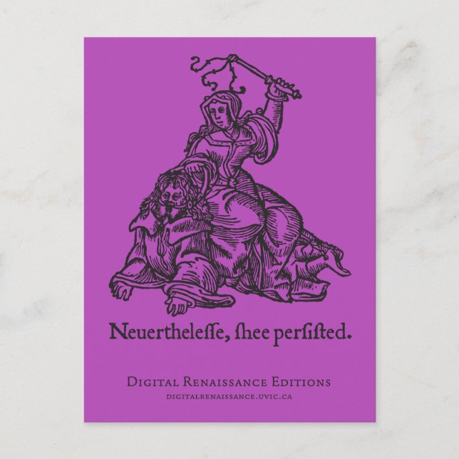 Cartão postal Elizabethan Warren (Frente)