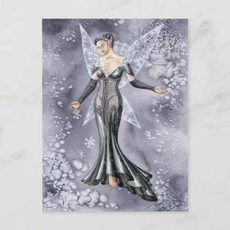 Cartão Postal Elle neige