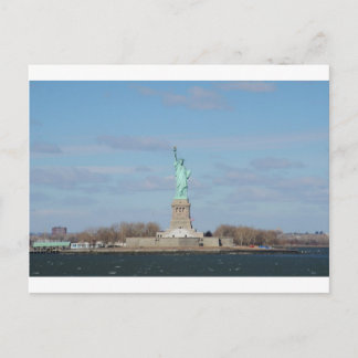 Cartão Postal Ellis Island da estátua da liberdade