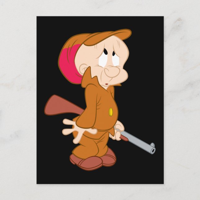 Cartão Postal ELMER FUDD™ | Posologia Assustada (Frente)