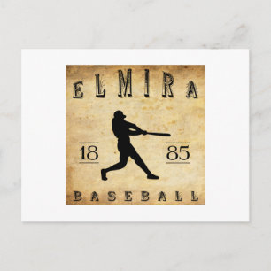 Cartão Postal Elmira New York Baseball de 1885