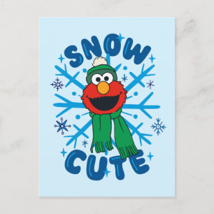 Cartão Postal Elmo Snow Cute