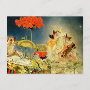 Cartão Postal "Elves and Fairies, Sonho de uma Noite de Verão"